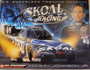 2006 Signed Tommy Johnson Jr NHRA Funny Car Handout 8.5 x 11  Skoal Racing - Picture 1 of 2