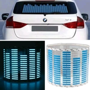 Auto Blau Equalizer Aufkleber Sticker Folie Musik Rhythm Licht Lampe 45 x 11cm - Bild 1 von 7