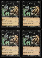 MTG: TETHERED SKIRGE Urza's Legacy UNCOMMON; played, Excellent condition x4