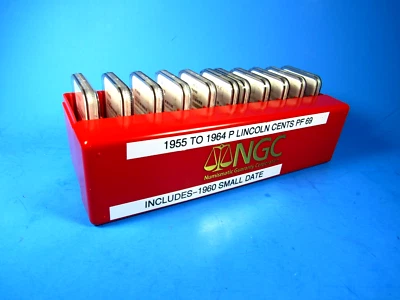 1955 to 1964 P,  11-Coin Set, Lincoln Cents  NGC  Pf 69 Red  Beautiful   Set #02 - Image 1 of 4