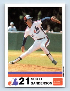 1983 Stuart Bakery Montreal Expos Scott Sanderson Montreal Expos #17 - Picture 1 of 2