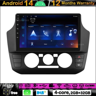 9"Android 14 Autoradio Carplay GPS Navigation DVR BT DAB For VW UP! UP 2017-2023 - Image 1 of 4