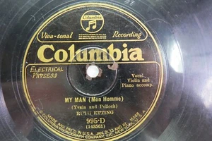 Ruth Etting - COLUMBIA 995-D - My Man & After You've Gone - Foto 1 di 2