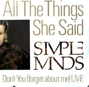 Simple Minds - All The Things She Said 7in 1985 (VG+/VG+) ' - Picture 1 of 1