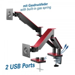 My Wall Hl 25-2 L Entièrement Portable Support Table pour 2 Ecran Plat TV T - Photo 1/8