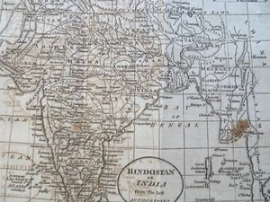 India Mughal Empire Agra Delhi Calcutta Bombay Madras 1796 Doolittle early map - Picture 1 of 4