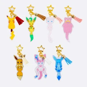 New Pokemon Keychain Acrylic Plastic Star Backpack Chain Anime Pocket Monster - Picture 1 of 12