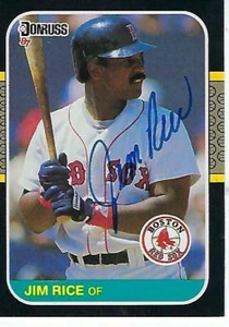 Jim Rice signiert 1987 Donruss #92 - Boston Red Sox - Bild 1 von 1