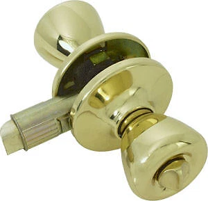 Fastec Mobile Home/RV Interior Door Privacy Knob, Brass