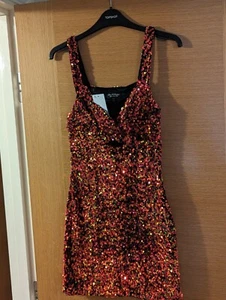 Miss Selfridge Sequin Dress Size 8 - Picture 1 of 1
