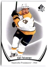 2021-22 SP Authentic #8 Eeli Tolvanen  Nashville Predators Hockey Card 