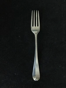 Antik massives Silber altes englisches Muster Dessertgabel - Bild 1 von 4