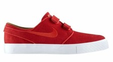 nike sb janoski university red canvas skate shoes