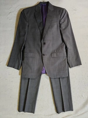 Ted Baker London Endurance 2 Piece Wool Suit Gray Pin Striped Men's Sz 36R 29x28 - Image 1 of 4