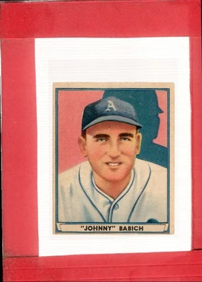 1941 Play Ball #40 Johnny Babich EX Excellent Athletics ID:70384 - Image 1 of 2