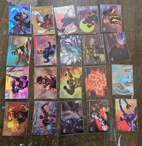 2023 Upper Deck Flair Marvel Power Blast Insert COMPLETE Set of 40 Cards SP SSP - Picture 1 of 4