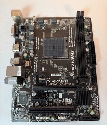 Gigabyte GA-F2A68HM-H FM2+ AMD MicroATX Motherboard DDR3 HDMI UEFI - Image 1 of 4