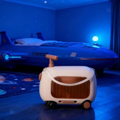 Maleta de paseo maleta de regalo para niños avión esencial viajes al aire libre Foto 1 de 2