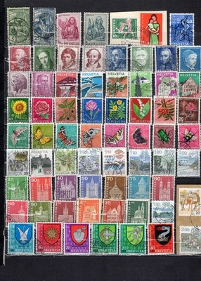 SWITZERLAND. COLLECTION BUILDER OF 281 ALL DIFFERENT STAMPS. MOST COMMEMORATIVES - Image 1 of 4