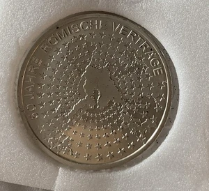 10 Euro - Münze BRD: 50 Jahre Römische Verträge 2007 Silber - Bild 1 von 1