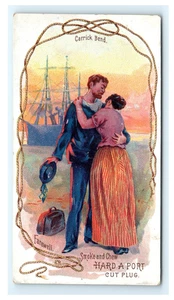 Carrick Bend Farewell Hart a Port Taglio Tappo Tabacco Trade Card - Foto 1 di 2