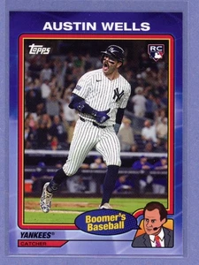 2024 Topps Boomer's Baseball Austin Wells Rookie #52 - Picture 1 of 2