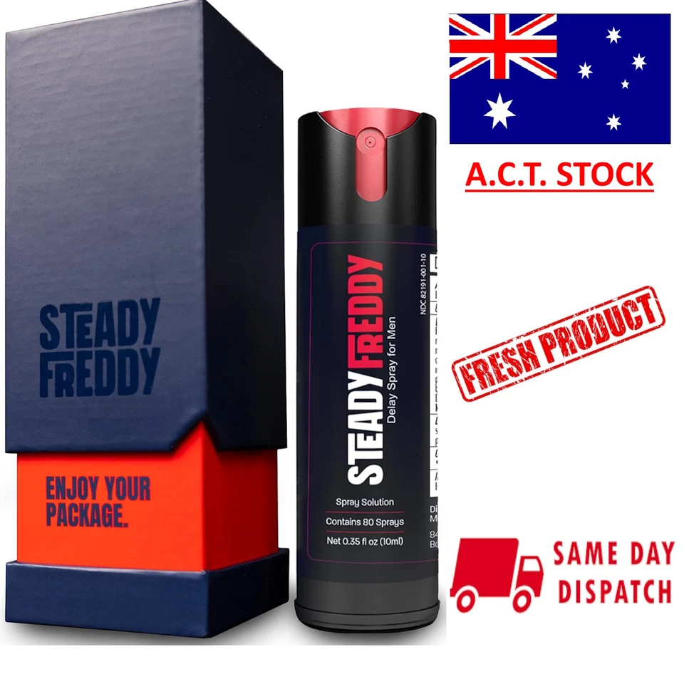 Premium Desensitizing Delay Spray for Men by Steady Freddy - Proven Effective - image 1 of 1