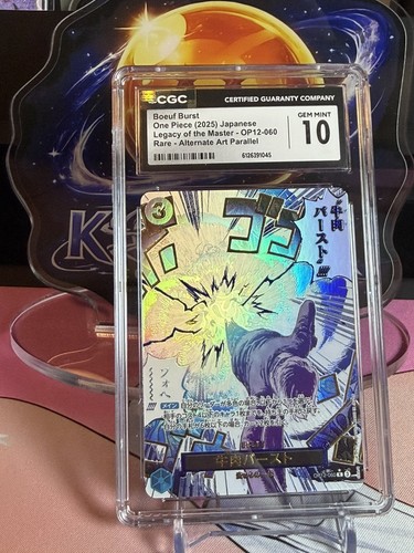 2025 PSA 10 Boeuf Burst OP12-060 Sanji Legacy Of The Master One