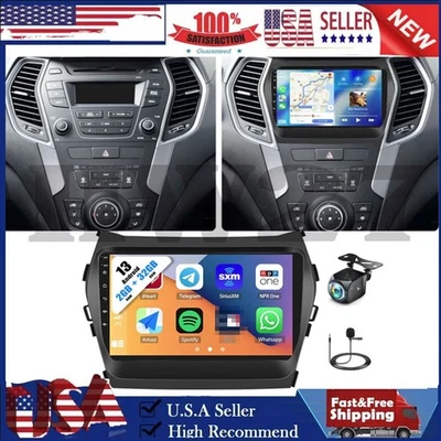 CAR STEREO RADIO GPS FOR HYUNDAI SANTA FE SPORT IX45 2013-2018 CARPLAY ANDROID Foto 1 de 4