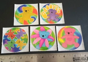 Vintage Sticker Lot Regenbogenbären Sticker Mods Mix Vintage Smilemakers glänzend - Bild 1 von 4