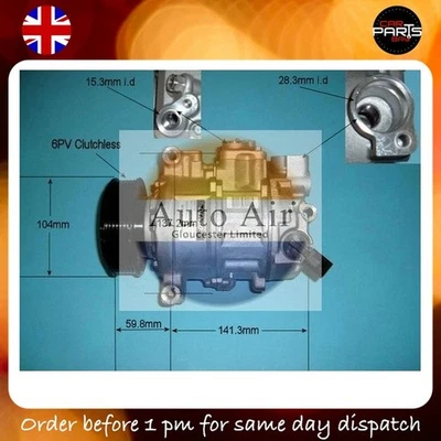 COMPRESSOR SEAT EXEO 1.6 1.8 T TSI 2.0 TDI TFSI AIRCON PUMP - Image 1 of 4