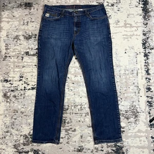 Pantalones de mezclilla Cinch Jesse para hombre 38 X 32 relajados rectos algodón elástico MB50738001 - Imagen 1 de 12