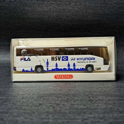 Wiking 1:87, Mercedes O 404 RHD, Reisebus, "Hamburger SV", nr. 7141244, mit OVP. - Bild 1 von 4