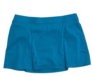 Nueva falda de natación L.L.Bean talla 12 azul verdoso bloqueador solar 13" parte inferior de natación UPF 50 - Imagen 1 de 9