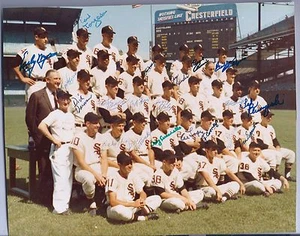 1959 World Series Chicago "Go Go" White Sox Champs Teamfoto mit 20 Unterschriften - Bild 1 von 2
