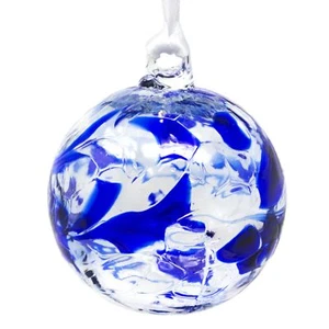 Milford Septiembre Piedra de Nacimiento Amistad Globo Zafiro Mini Vidrio Ficha Colgante - Imagen 1 de 2