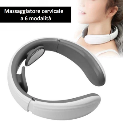 MASSAGGIATORE COLLO CERVICALE SCHIENA GAMBE 6 MODALITA' IMPULSI MAGNETICI