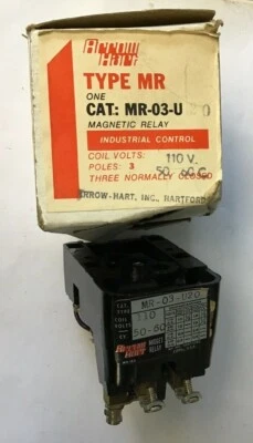 ARROW HART MR-03-U20 MIDGET RELAY 110V 50-60HZ 2POLE - Image 1 of 4
