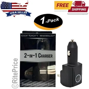 Carbon Sesto 2 in 1 USB Fast Charger Cable For Power & Mobile Device (1 Pack) - Picture 1 of 7