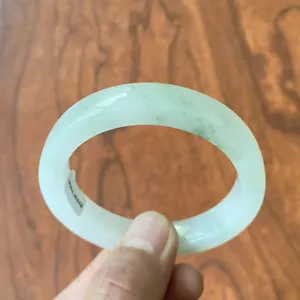 57 mm zertifiziert eisgrün natürlich Tianshan Berge Cui Jade Armband Armreif 043 - Bild 1 von 12