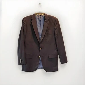 Indochino Wool Mohair Blazer Sport Coat Mens 38 Navy Classic Designer Silk Wool - Picture 1 of 12