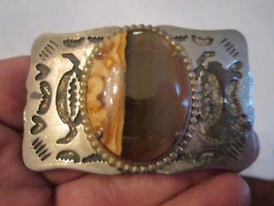 AGATE GEMSTONE BELT BUCKLE - GW-15 - Image 1 of 3
