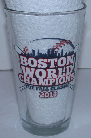 Boston Red Sox 2013 MLB Boston World Champions The Fall Classic Pint Beer Glass Cover