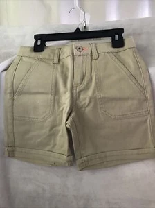 Arizona Jean Co Girls Midi Kahki Shorts Beige Size 14 Slim  Ret$26(TW-1367) - Picture 1 of 6