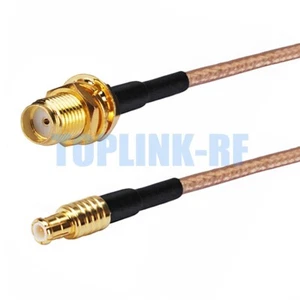 SMA Female Jack to MCX Male Plug Connector RF Pigtail Coaxial Coax Cable RG316 - Zdjęcie 1 z 4
