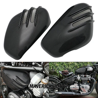 Carbon Battery Side Cover For Triumph Bonneville Bobber Speedmaster 1200 18-2022 - Image 1 of 4
