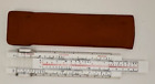Dietzgen  5" Pocket Slide Rule No. 1771 REDIRULE U.S.A. Leather Sheath