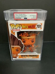 CHRISTOPHER SABAT SIGNED VEGETA (TRAINING) #701 FUNKO POP PSA SLABBED AL06090 - Picture 1 of 5