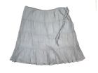 Talbots Skirt Womens 14 Grey Pleated Lined Side Zip Lightweight NWT