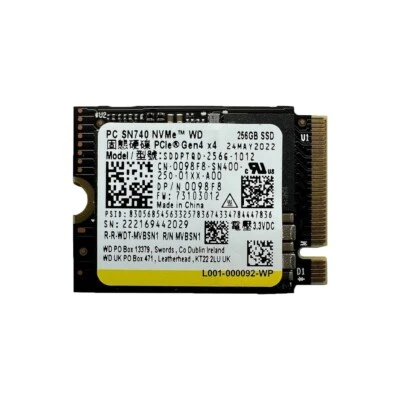 WD PC SN740 256GB M.2 2230 SSD NVMe PCIe4x4 For Steam Deck ASUS ROG Dell Laptop - Image 1 of 3